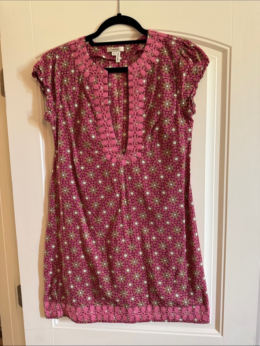 Tyler Boe Pink Medallion V-Neck Tunic item 114